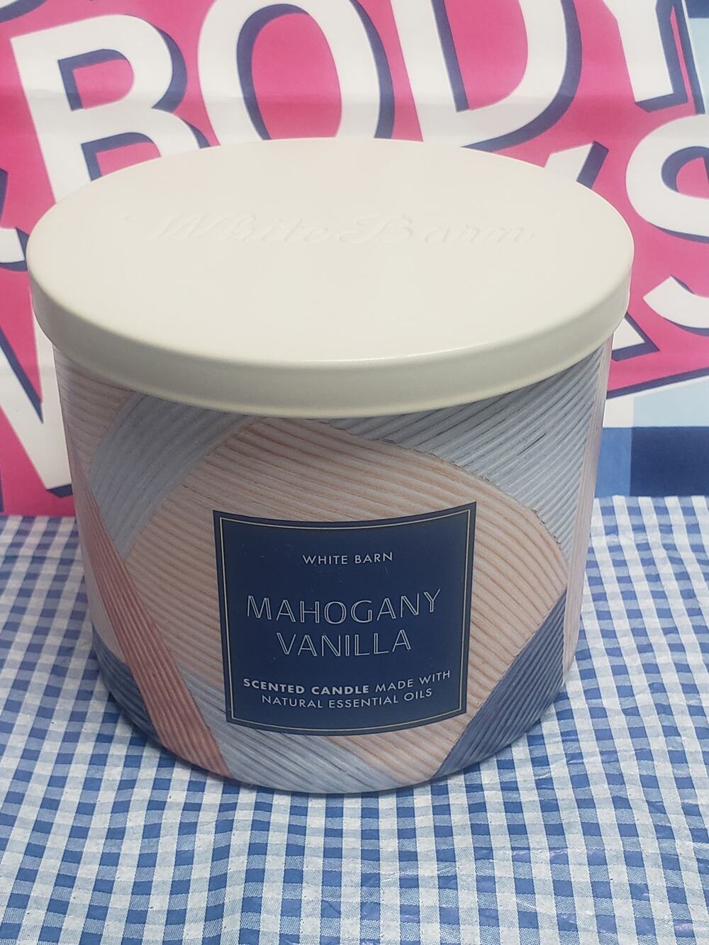 BBW Mahogany Vanilla Large 3 Wick Candle Home Fragrance Decor